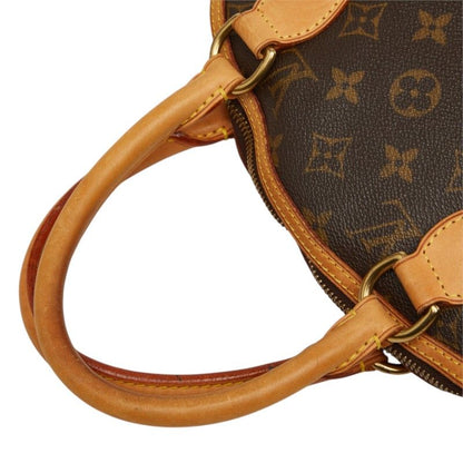 Louis Vuitton Monogram Lockit PM Handbag Brown Leather — view 8