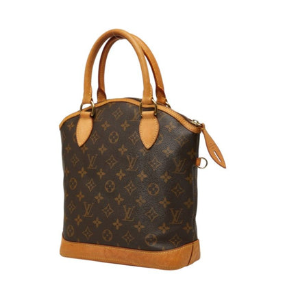 Louis Vuitton Monogram Lockit PM Handbag Brown Leather — view 2