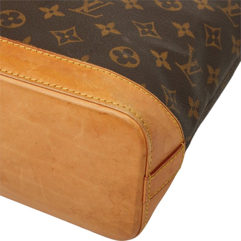 Louis Vuitton Monogram Lockit PM Handbag Brown Leather — view 4