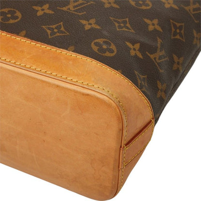 Louis Vuitton Monogram Lockit PM Handbag Brown Leather — view 4