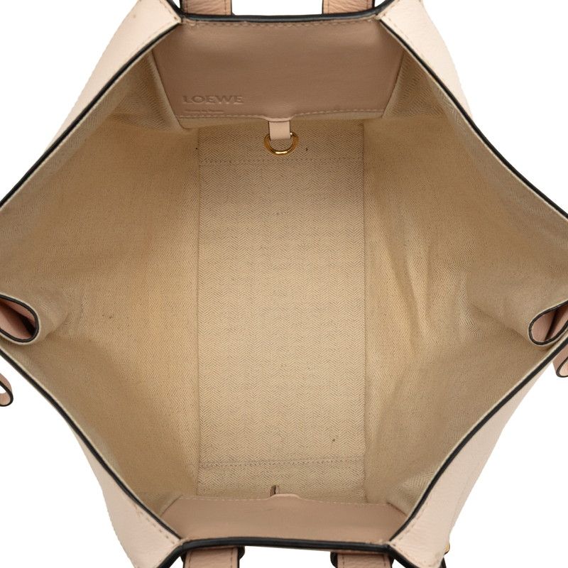 Loewe Anagram Hammock 2-Way Shoulder Bag Pink Beige Leather — view 4
