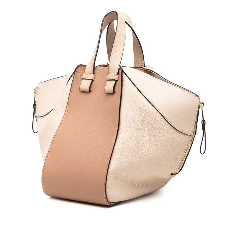 Loewe Anagram Hammock 2-Way Shoulder Bag Pink Beige Leather — view 2