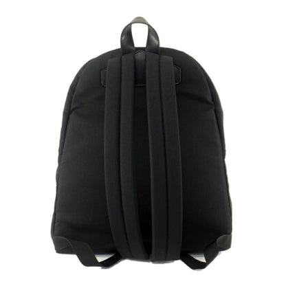 Celine Backpack Nylon Canvas Black Silver Metal Charm — view 2
