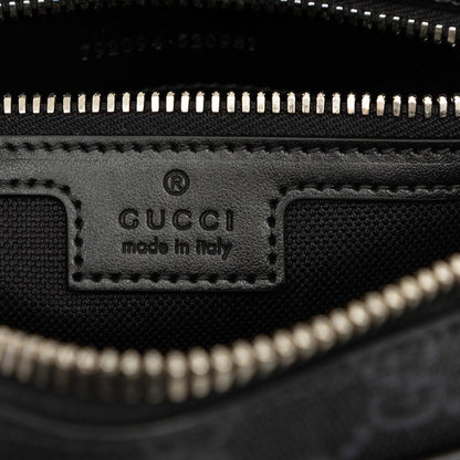 Gucci GG Supreme Belt Bag Gray Red Navy Leather — view 5