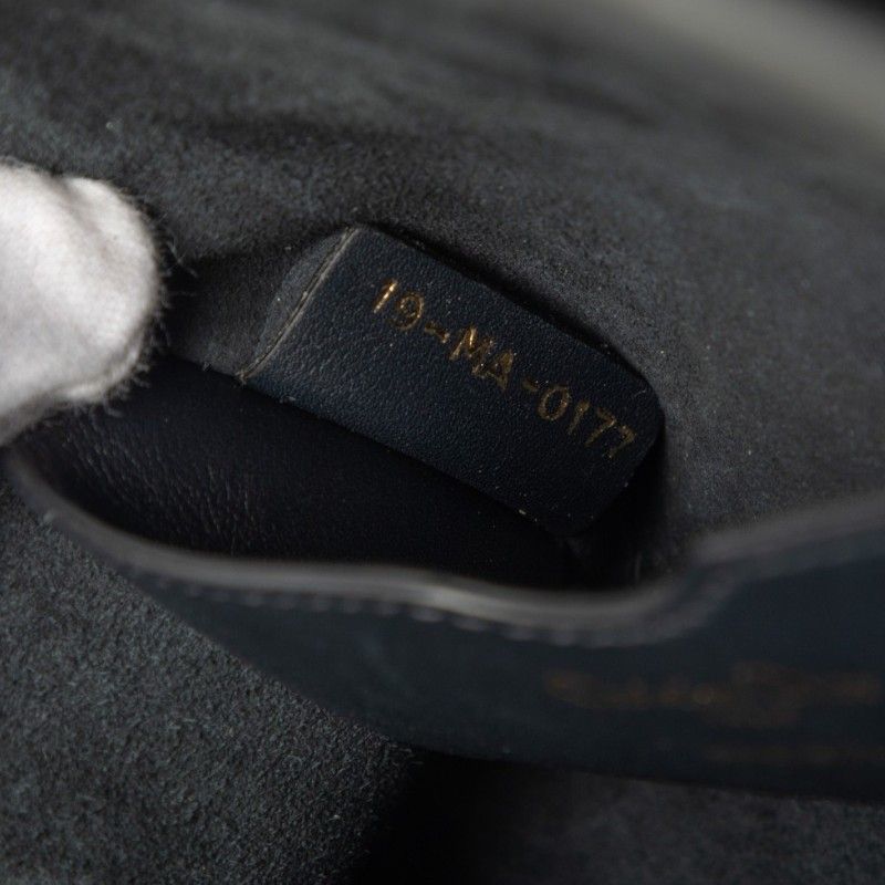 Dior Bucket 2-Way Shoulder Bag Black Leather — view 6