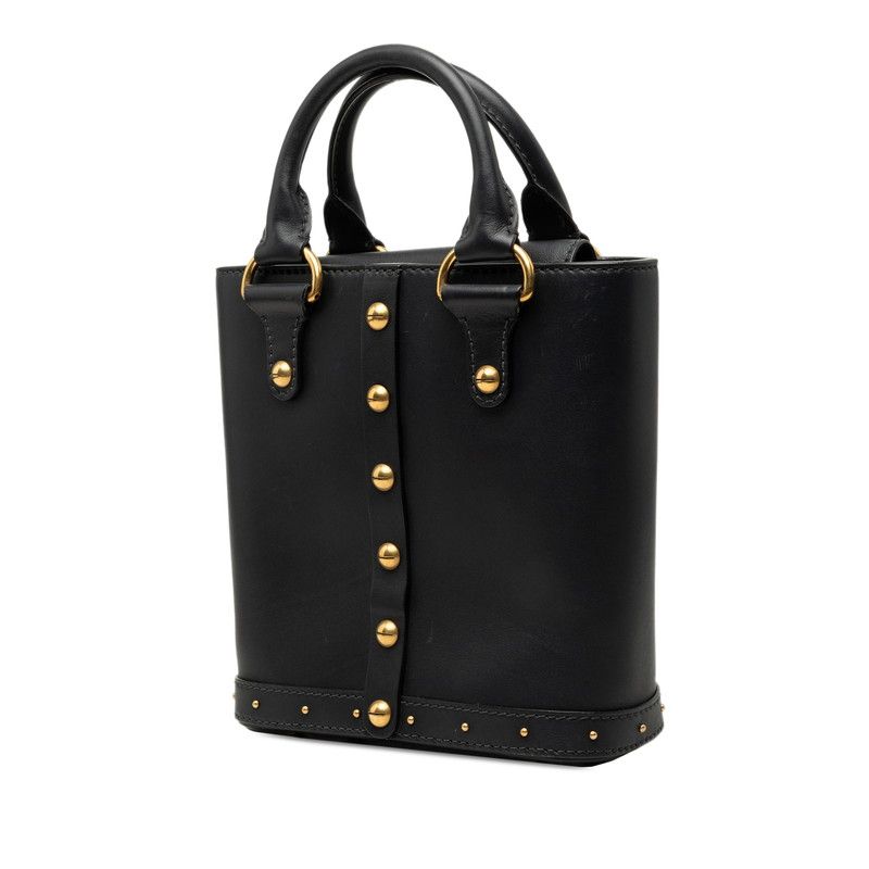 Dior Bucket 2-Way Shoulder Bag Black Leather — view 2