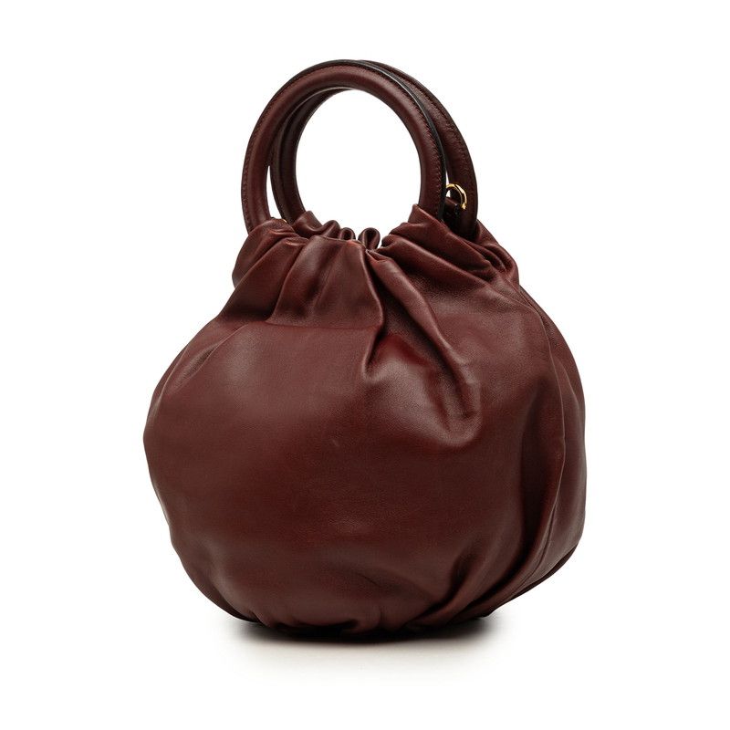 Loewe Anagram Bounce 2-Way Shoulder Bag Wine Red Leather — view 2