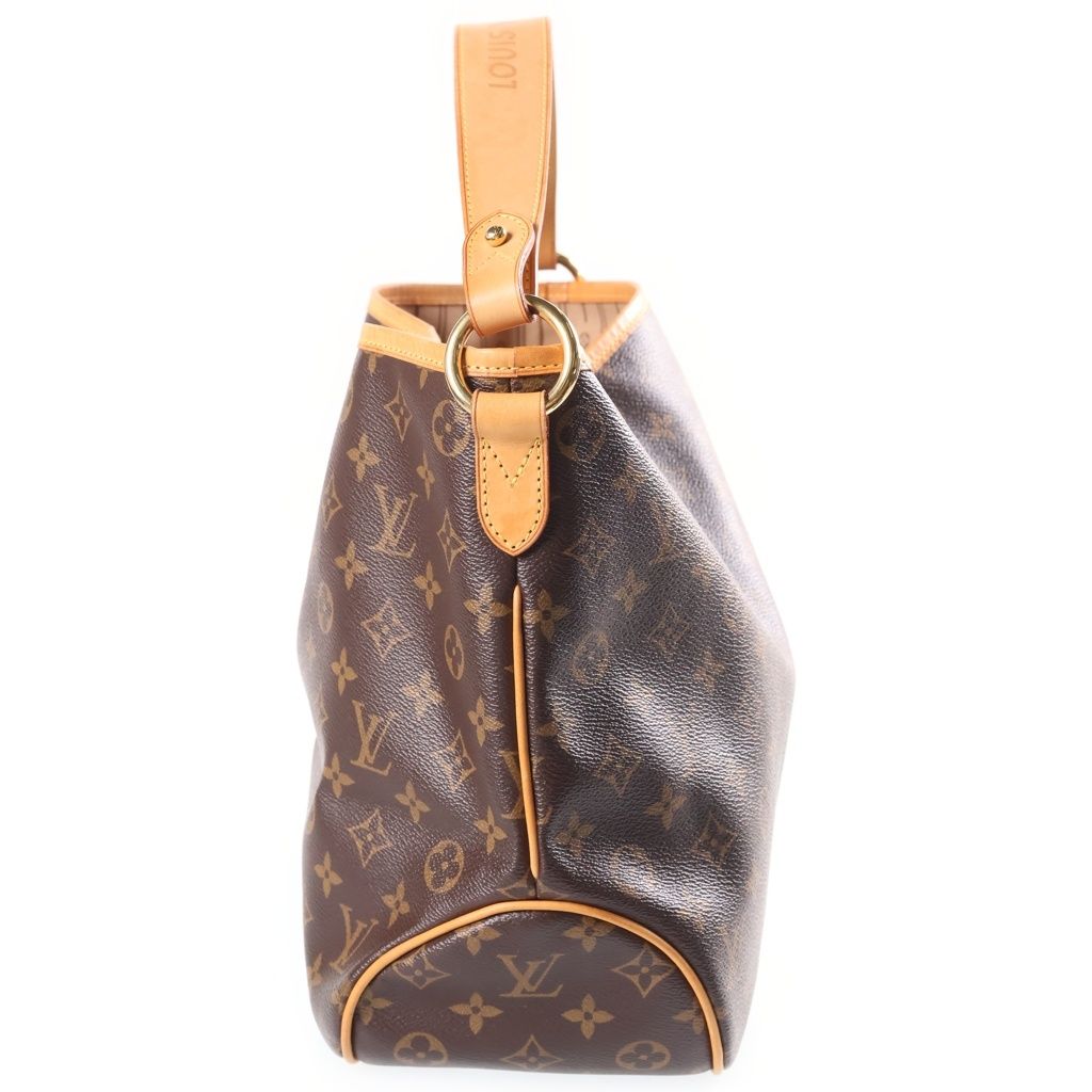 Louis Vuitton Monogram Delightful PM Leather Tote Shoulder Bag Brown — view 3