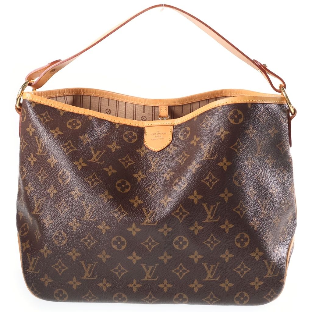 Louis Vuitton Monogram Delightful PM Leather Tote Shoulder Bag Brown