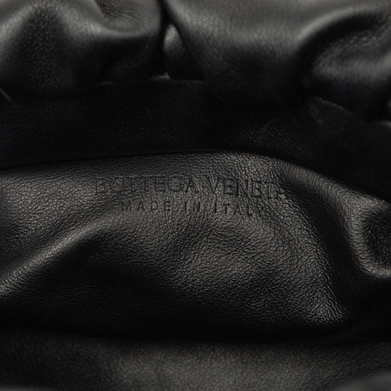 Bottega Veneta the Chain Pouch Handbag Shoulder Black Gold Leather — view 5