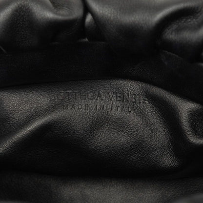 Bottega Veneta the Chain Pouch Handbag Shoulder Black Gold Leather — view 5