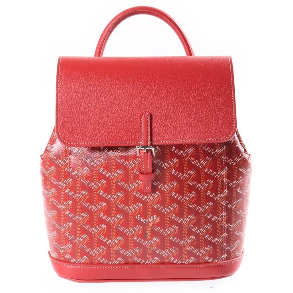 Goyard Alpine Mini Backpack Red Leather