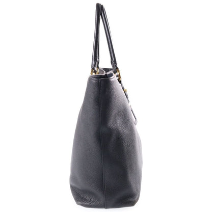 Prada Vitello Phoenix Leather 2-Way Hand Shoulder Tote Bag Gold Black — view 3