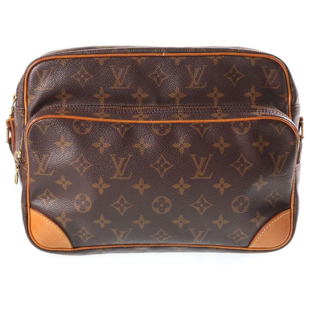Louis Vuitton Monogram Nile Leather Shoulder Bag Brown