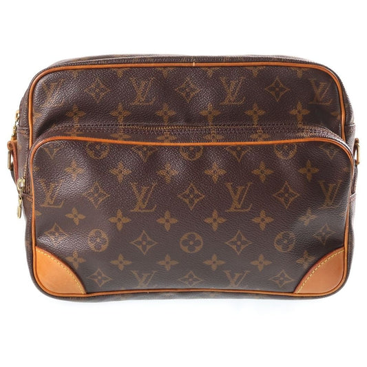 Louis Vuitton Monogram Nile Leather Shoulder Bag Brown