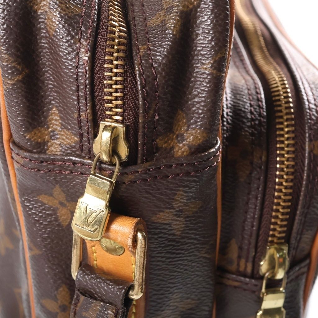 Louis Vuitton Monogram Nile Leather Shoulder Bag Brown — view 6