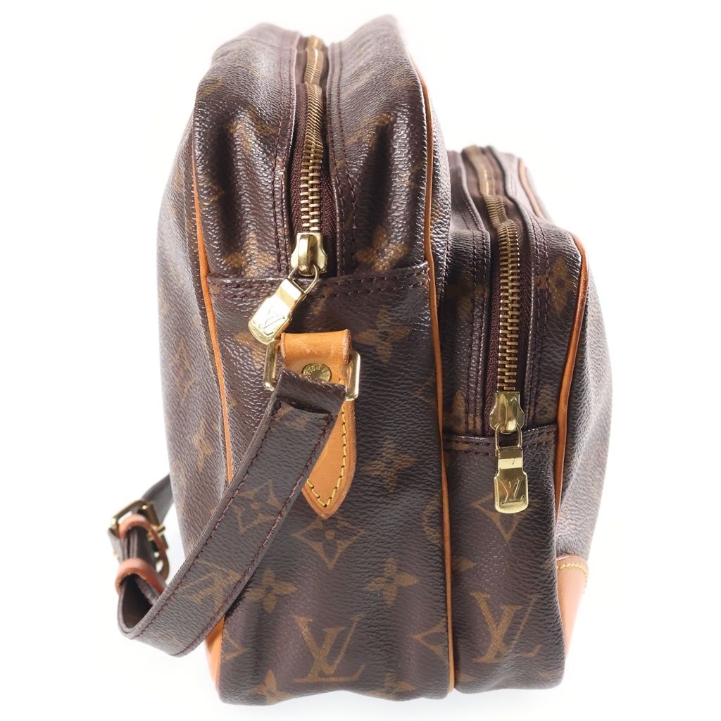 Louis Vuitton Monogram Nile Leather Shoulder Bag Brown — view 3