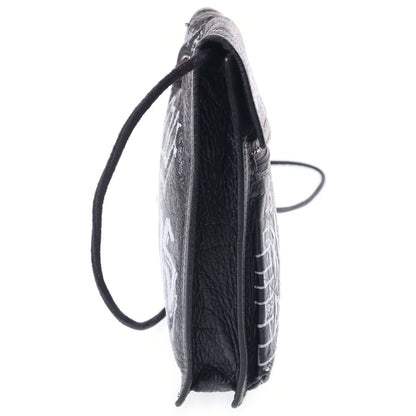 Balenciaga Explorer Graffiti Shoulder Bag Black — view 3