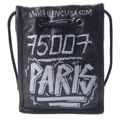 Balenciaga Explorer Graffiti Shoulder Bag Black — view 2