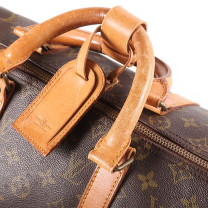 Louis Vuitton Monogram Keepall 50 Leather Boston Bag Brown 83 — view 7