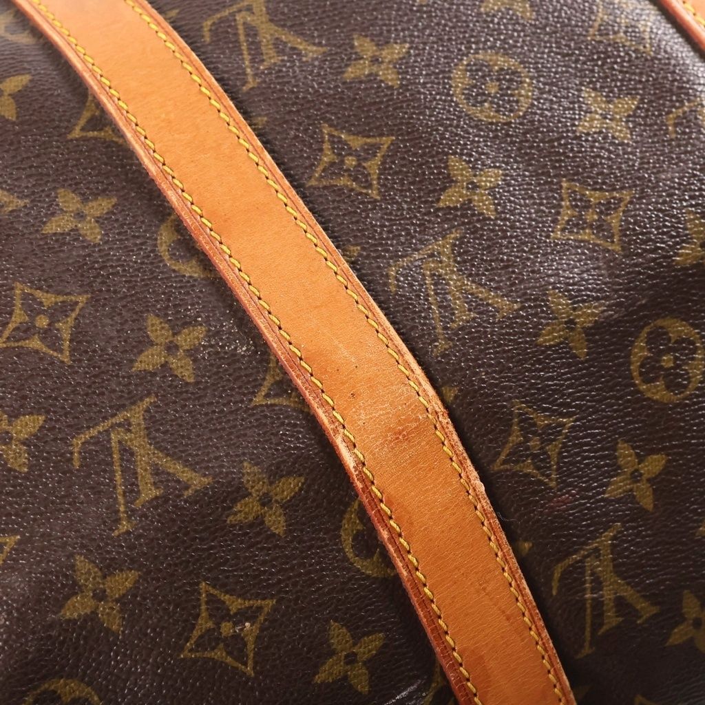 Louis Vuitton Monogram Keepall 50 Leather Boston Bag Brown 83 — view 8
