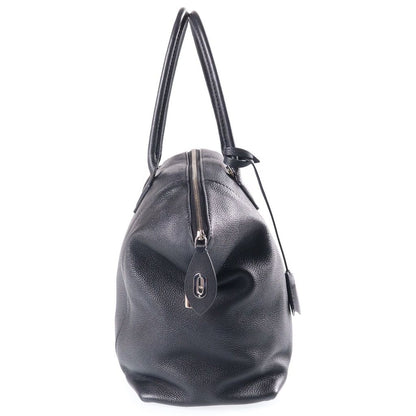 Louis Vuitton Parnassea Lockit MM Leather Handbag Silver Black — view 3