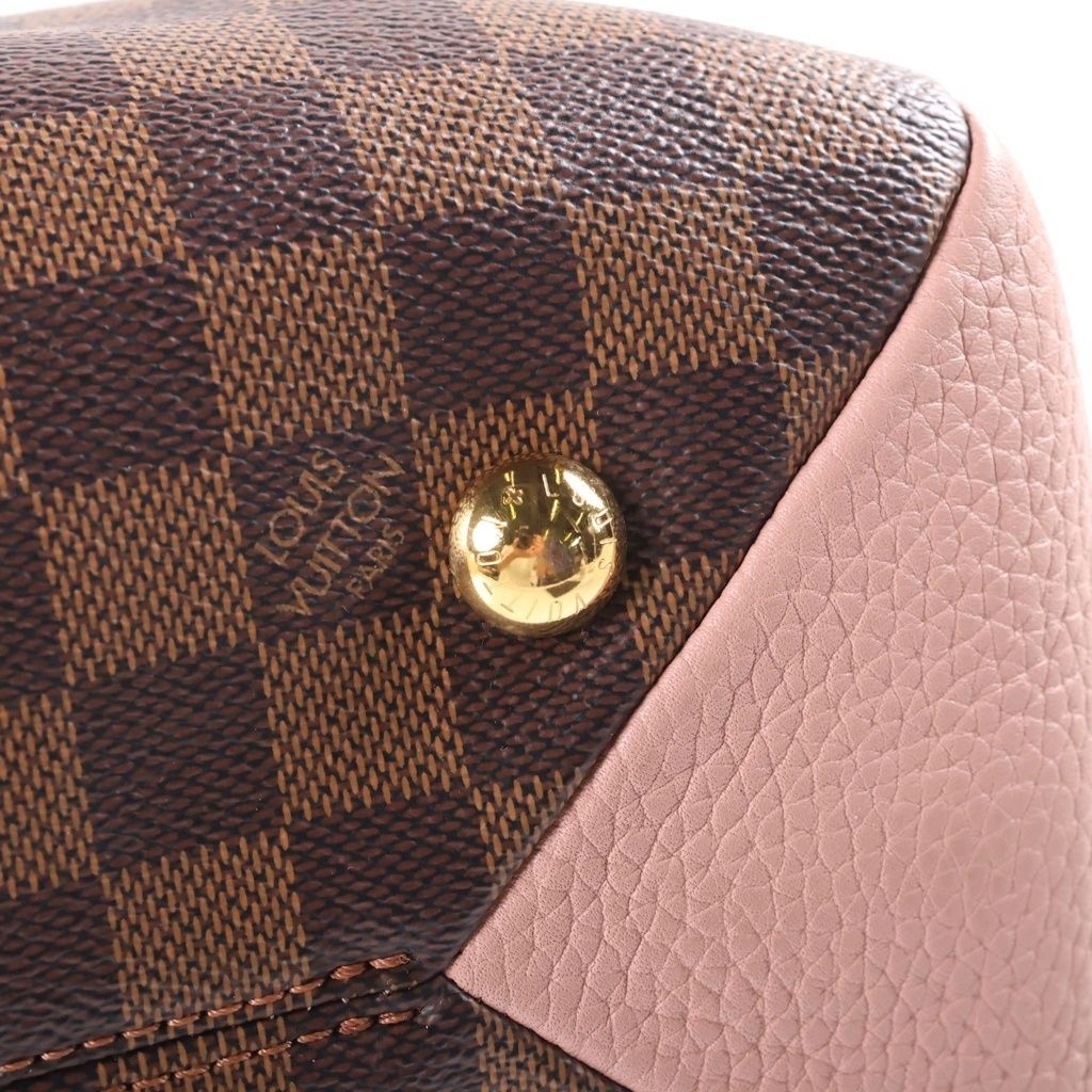 Louis Vuitton Damier Brittany Leather 2-Way Bag Brown Pink — view 6