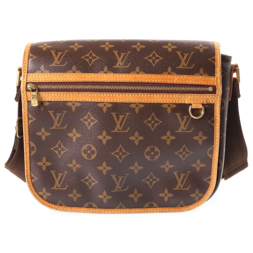 Louis Vuitton Monogram Messenger Bosfall PM Leather Shoulder Bag Brown