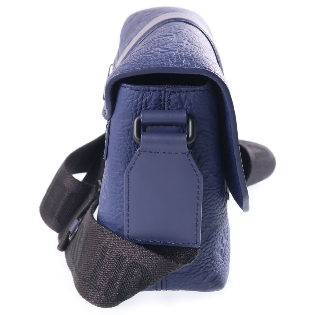 Louis Vuitton Monogram Taurillon S Cape Messenger Leather Shoulder Bag Navy — view 3