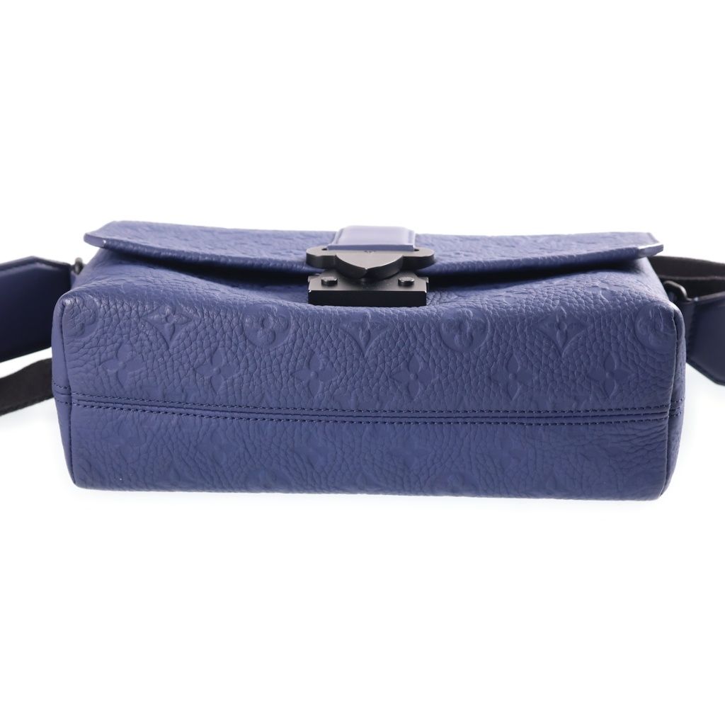 Louis Vuitton Monogram Taurillon S Cape Messenger Leather Shoulder Bag Navy — view 4