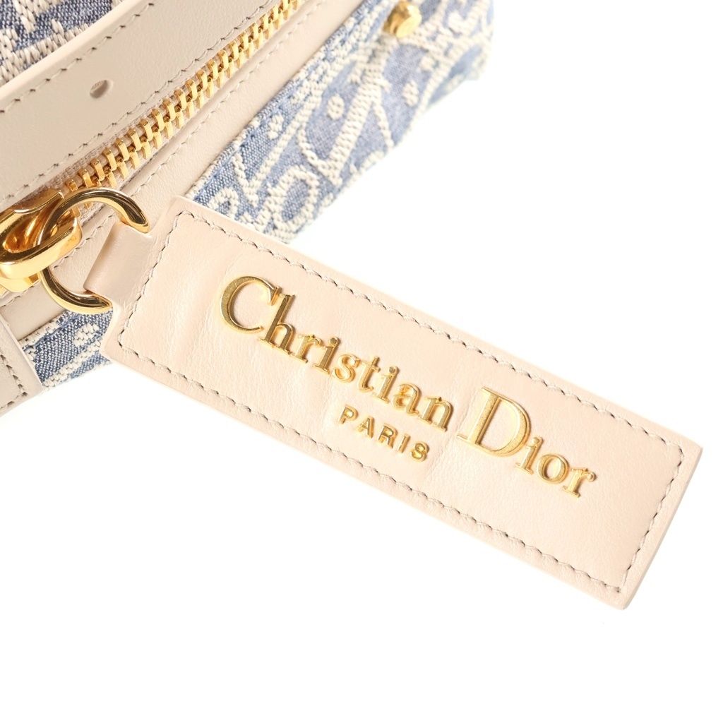 Dior D-journey Small Shoulder Bag Blue Canvas Leather — view 6