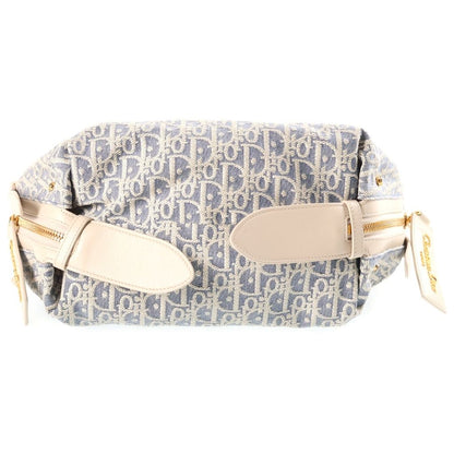 Dior D-journey Small Shoulder Bag Blue Canvas Leather — view 4