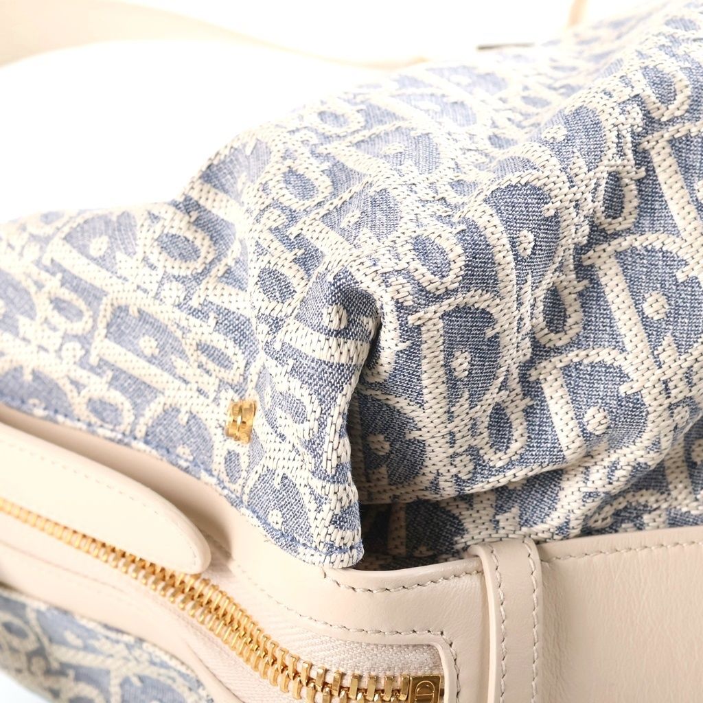 Dior D-journey Small Shoulder Bag Blue Canvas Leather — view 5