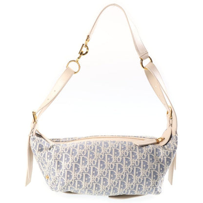 Dior D-journey Small Shoulder Bag Blue Canvas Leather — view 2