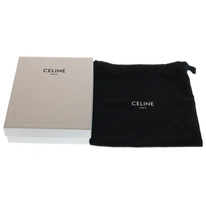 Celine Chain Wallet Margo Triomphe Shiny Calfskin Gold Gray Blue Shoulder Bag — view 8