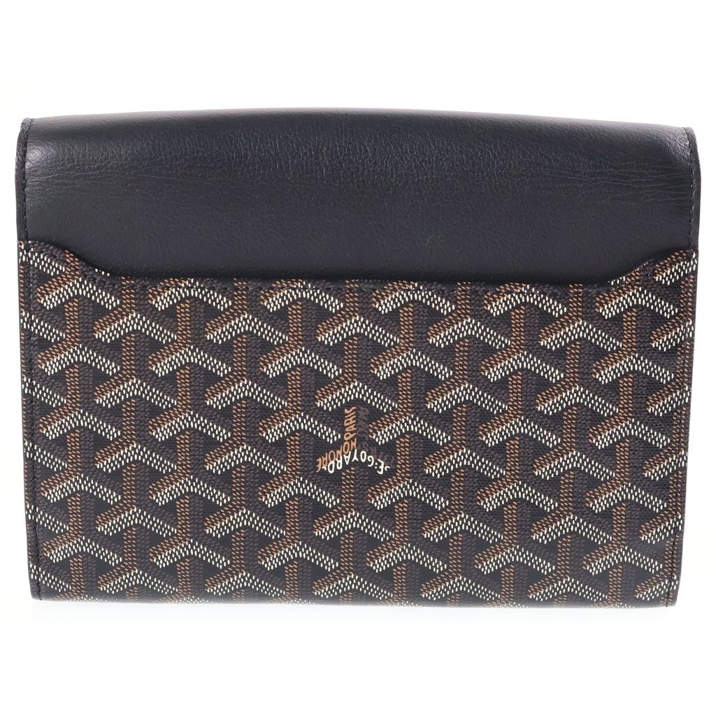 Goyard Sheepuru Pouch Wallet Shoulder Bag Leather Black — view 2