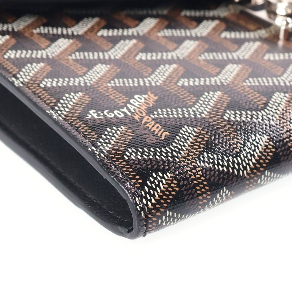 Goyard Sheepuru Pouch Wallet Shoulder Bag Leather Black — view 5