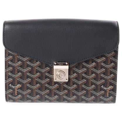Goyard Sheepuru Pouch Wallet Shoulder Bag Leather Black