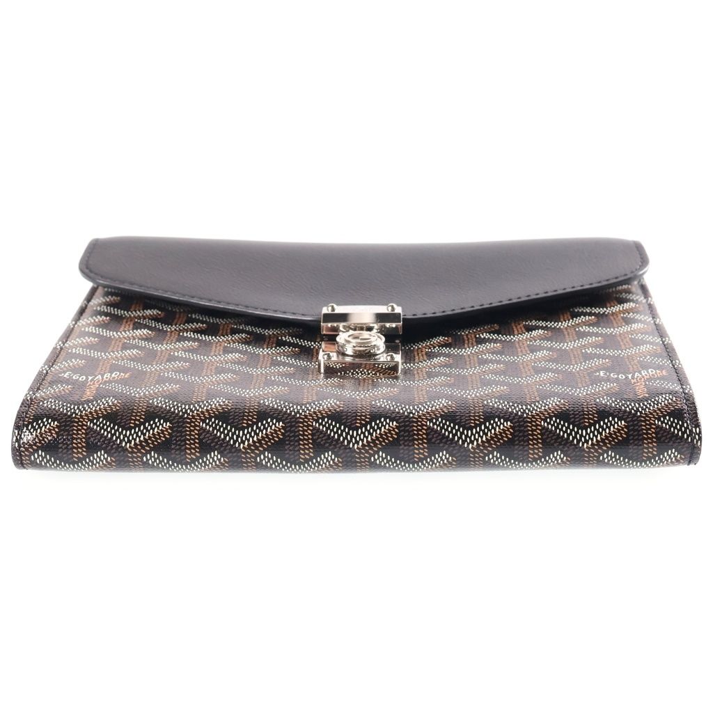 Goyard Sheepuru Pouch Wallet Shoulder Bag Leather Black — view 4