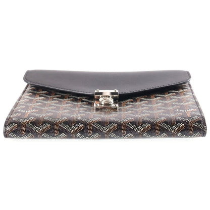 Goyard Sheepuru Pouch Wallet Shoulder Bag Leather Black — view 4