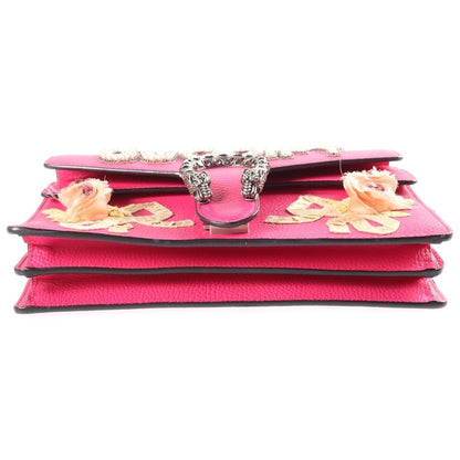 Gucci Dionysus Pearl Flower Embroidery Shoulder Bag Pink Leather — view 4