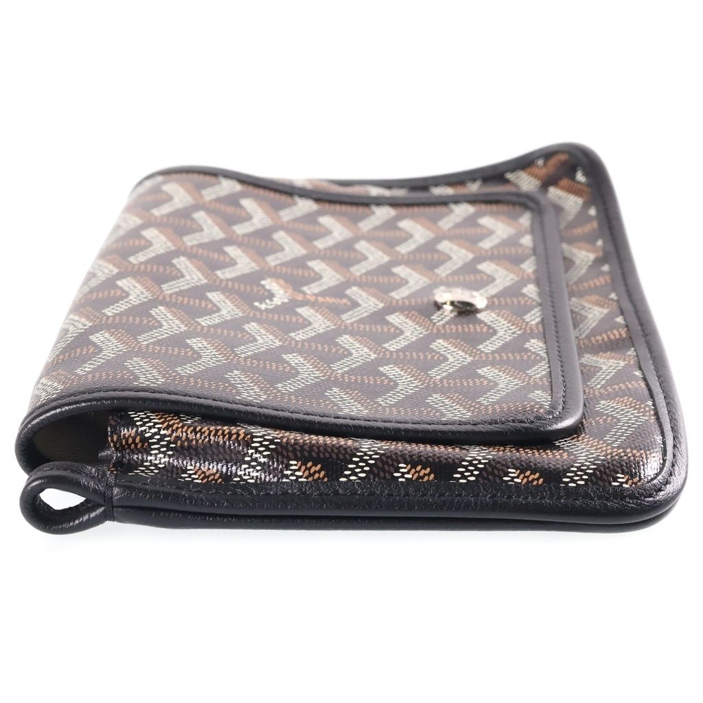 Goyard Plumet Shoulder Bag Black Leather — view 3