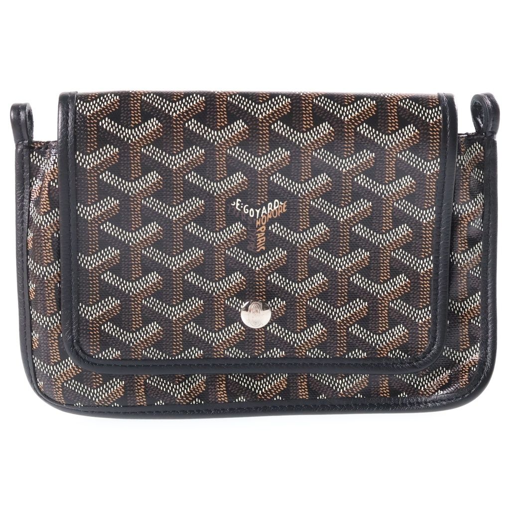 Goyard Plumet Shoulder Bag Black Leather