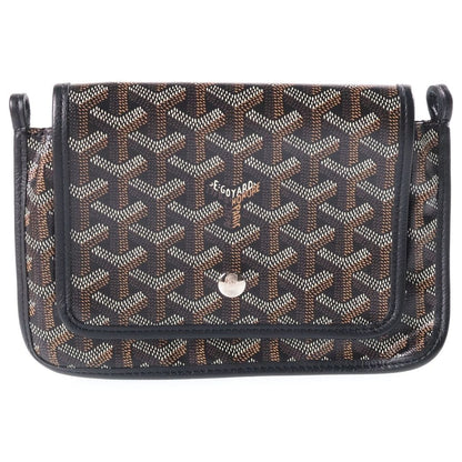 Goyard Plumet Shoulder Bag Black Leather