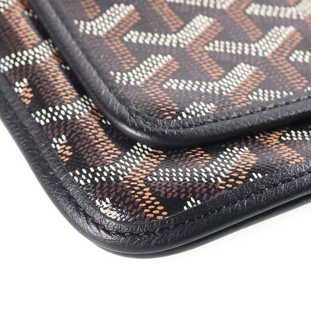 Goyard Plumet Shoulder Bag Black Leather — view 4