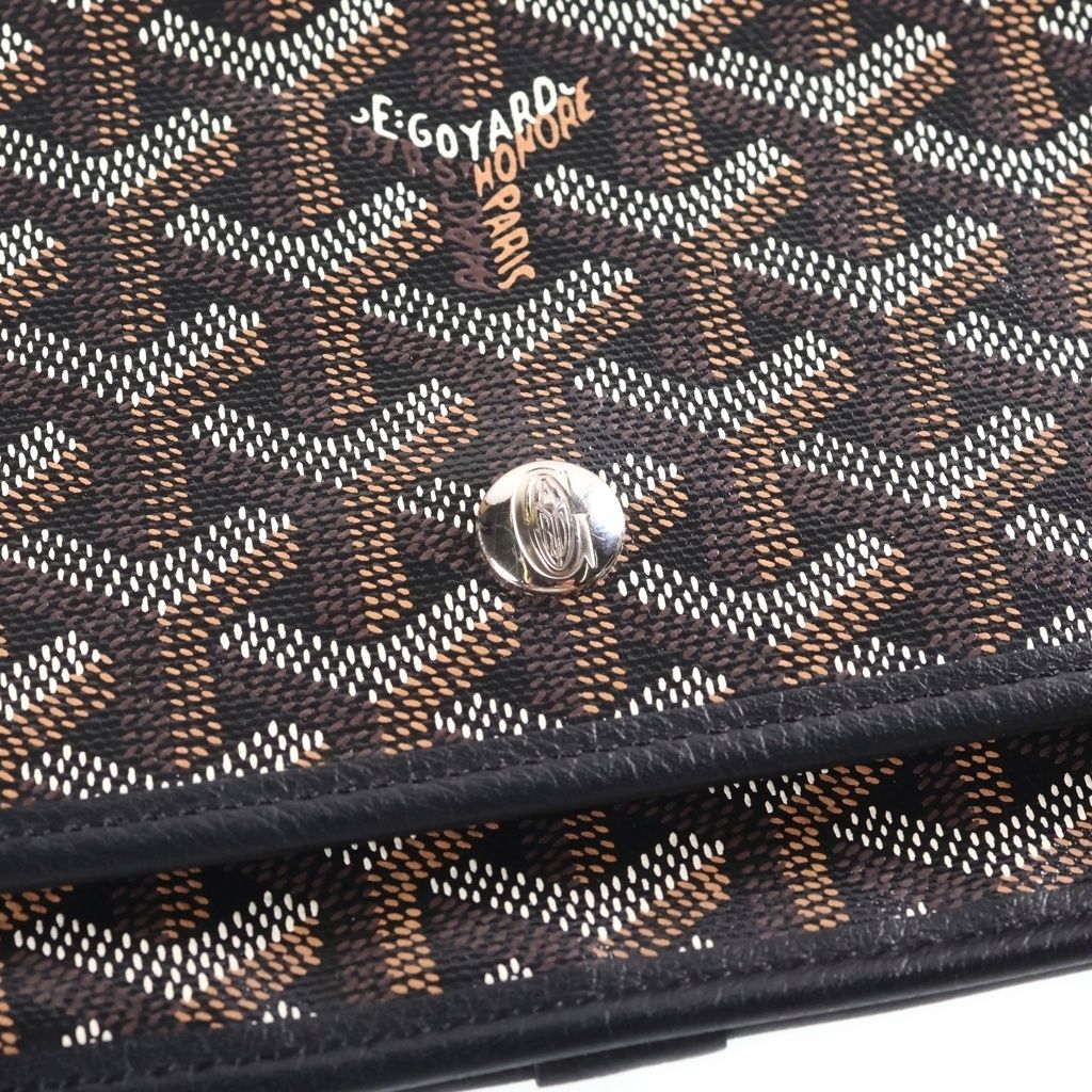 Goyard Plumet Shoulder Bag Black Leather — view 6