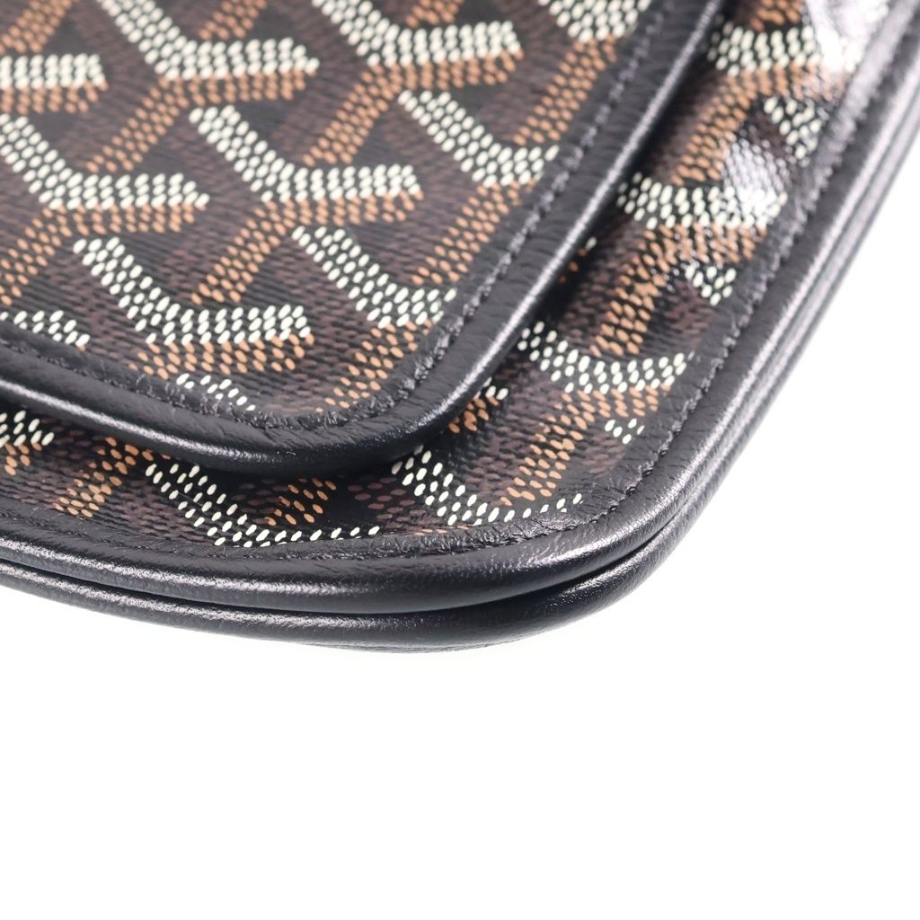 Goyard Plumet Shoulder Bag Black Leather — view 5