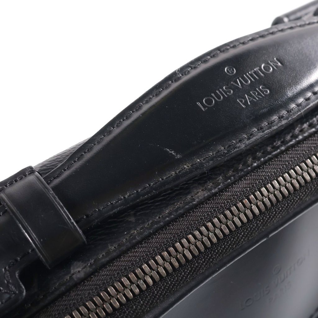 Louis Vuitton Monogram Eclipse Bum Bag Black Leather Silver — view 6