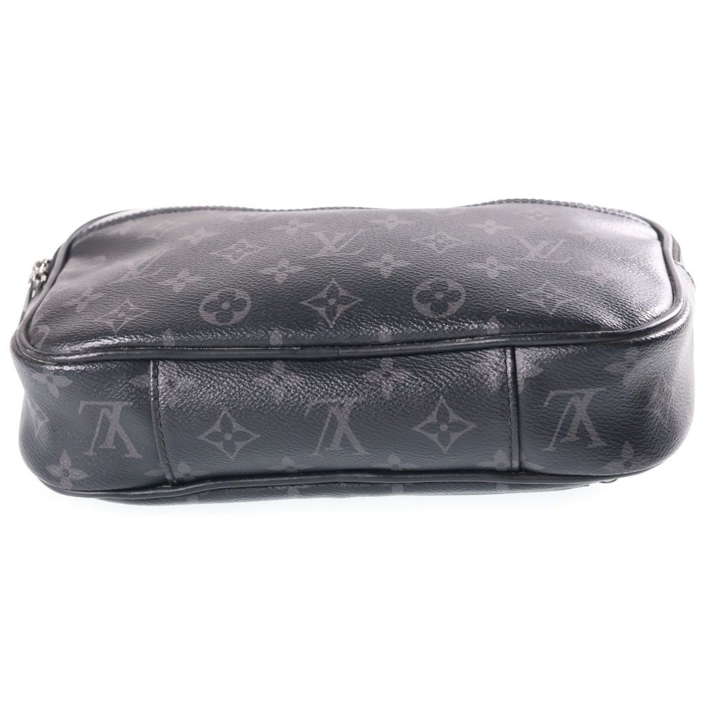 Louis Vuitton Monogram Eclipse Bum Bag Black Leather Silver — view 4