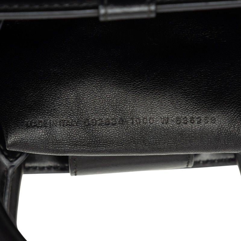 Balenciaga Hour Glass B Logo 2-Way Shoulder Bag Black Leather — view 6